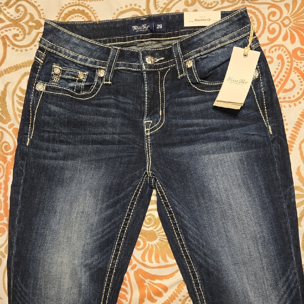 Miss Me Dark Blue Boot Cut Jeans - Picture 2 of 7